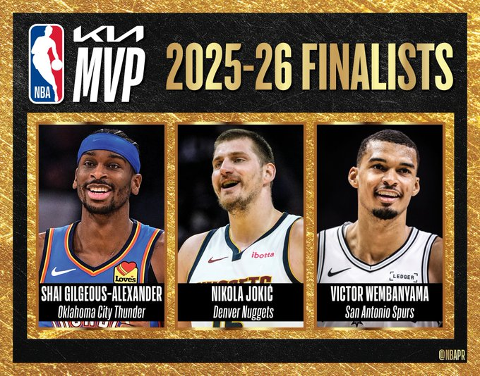 七大奖项候选官宣！亚历山大包揽MVP+关键球员？文班或全票DPOY